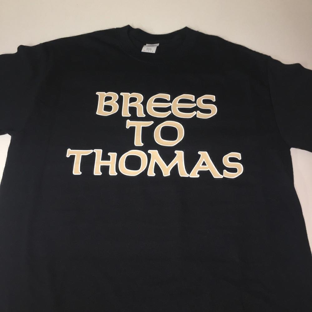 New Orleans Saints Brees Thomas Football Fan Graphic Unisex T-Shirt